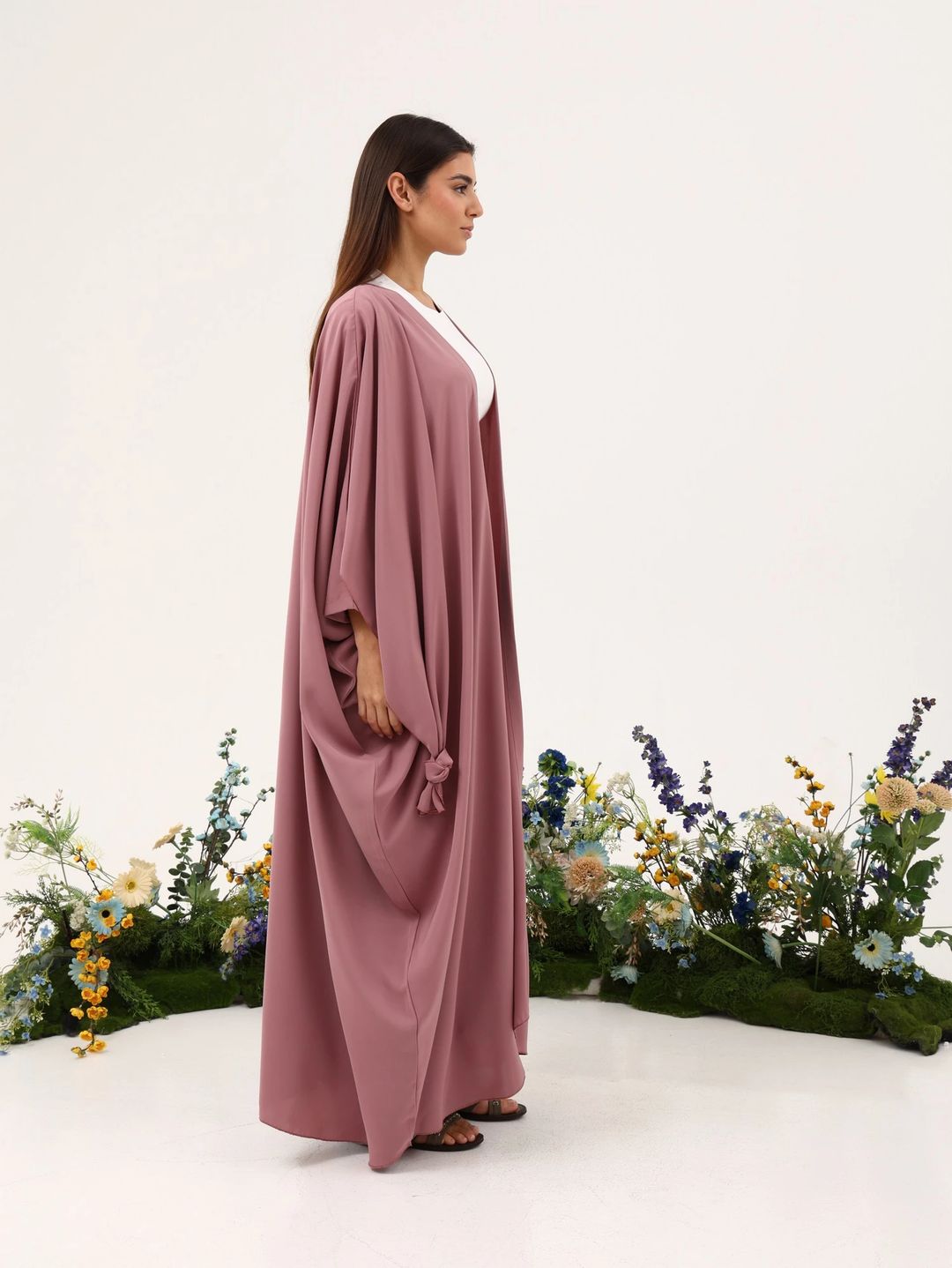 Nada Abaya with Knot N2 - 5