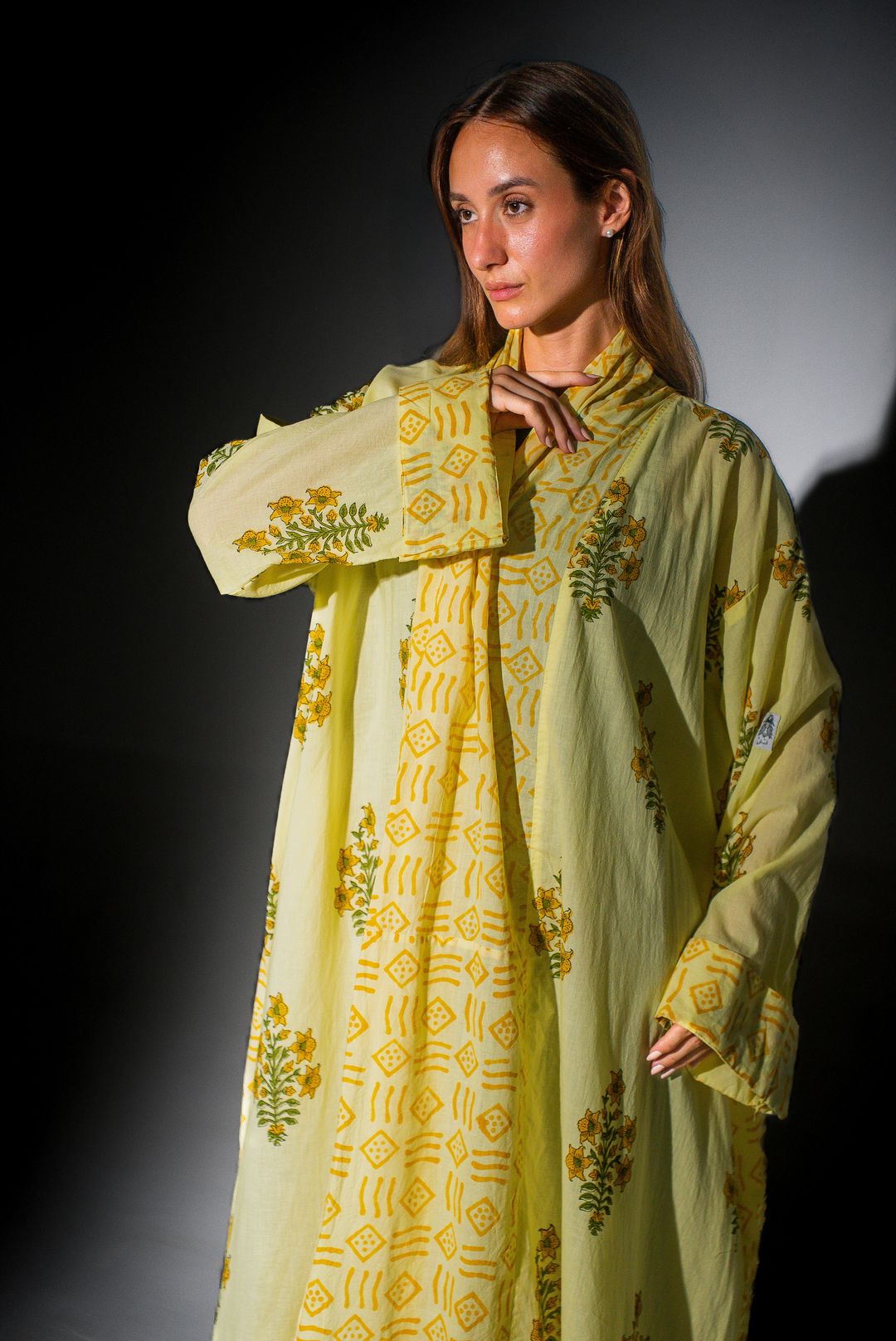 Abaya w Chiffon Tarha B12 - 4