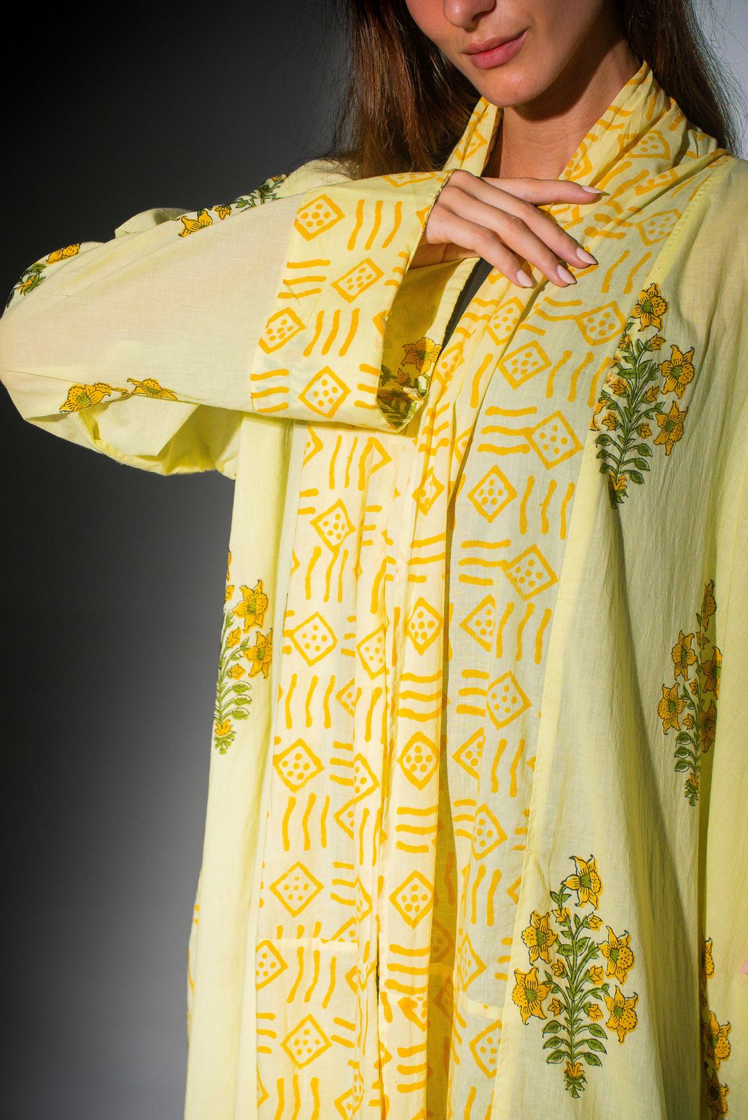 Abaya w Chiffon Tarha B12 - 9
