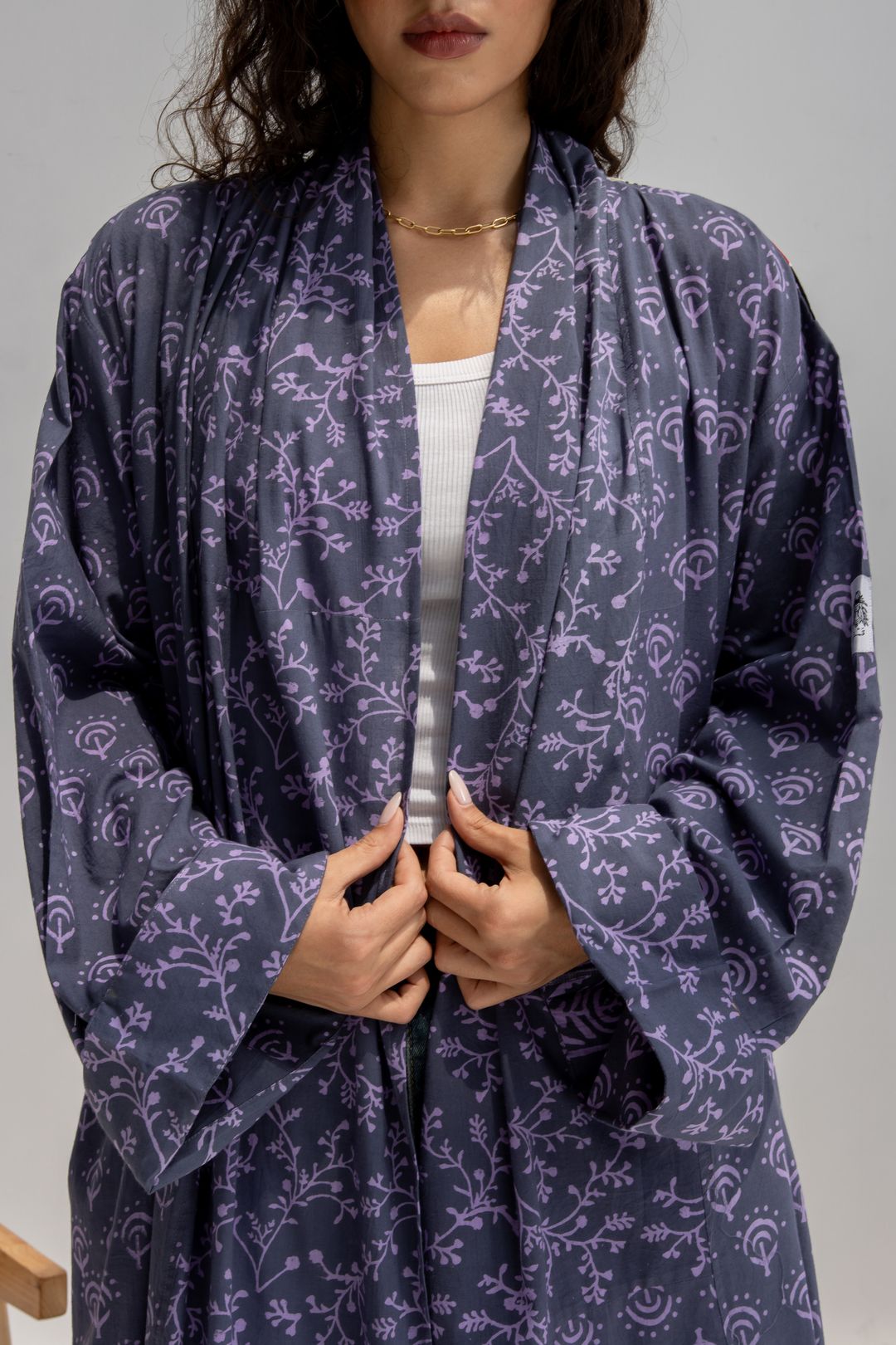 Abaya w Chiffon Tarha B2 - 4