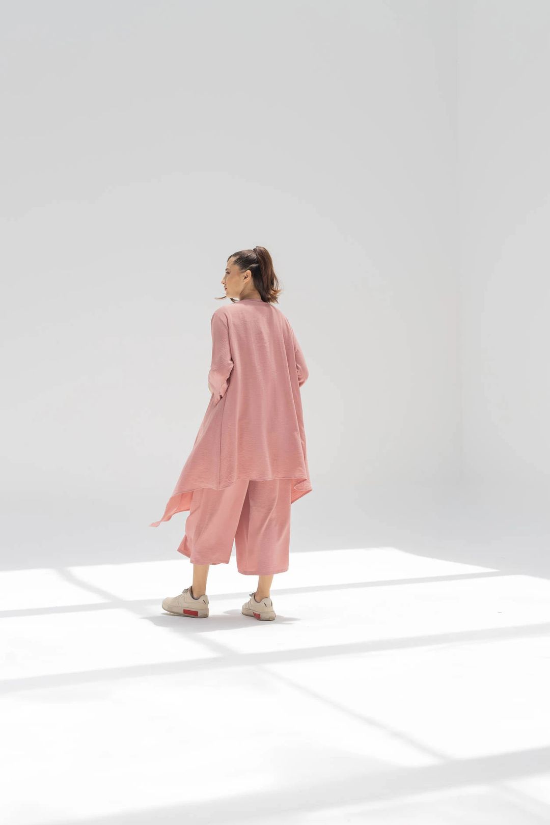 Women’s Crepe Travel Three-Piece Set – Cardigan, Shirt & Pants | TR405 - 7