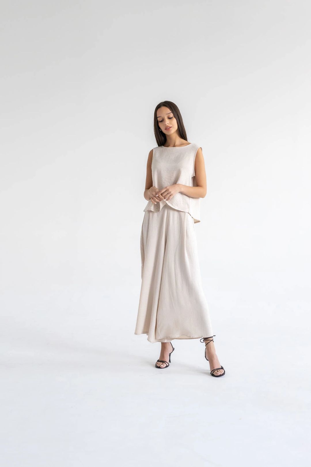 Women’s Crepe Two-Piece Set – Structured Soft Fit | 4216 - 7