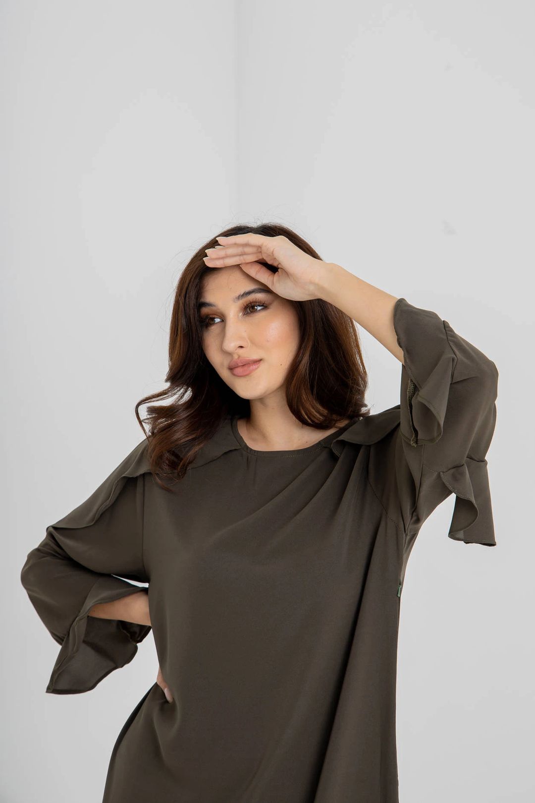 Women’s Crepe Dress – Modest Everyday Wear | TK32 - 5