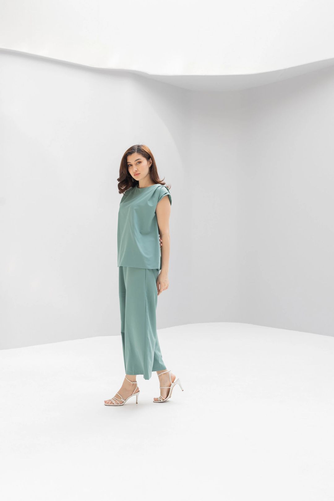 Women’s Korean Crepe Two-Piece Set – Top & Pants | P305 - 4