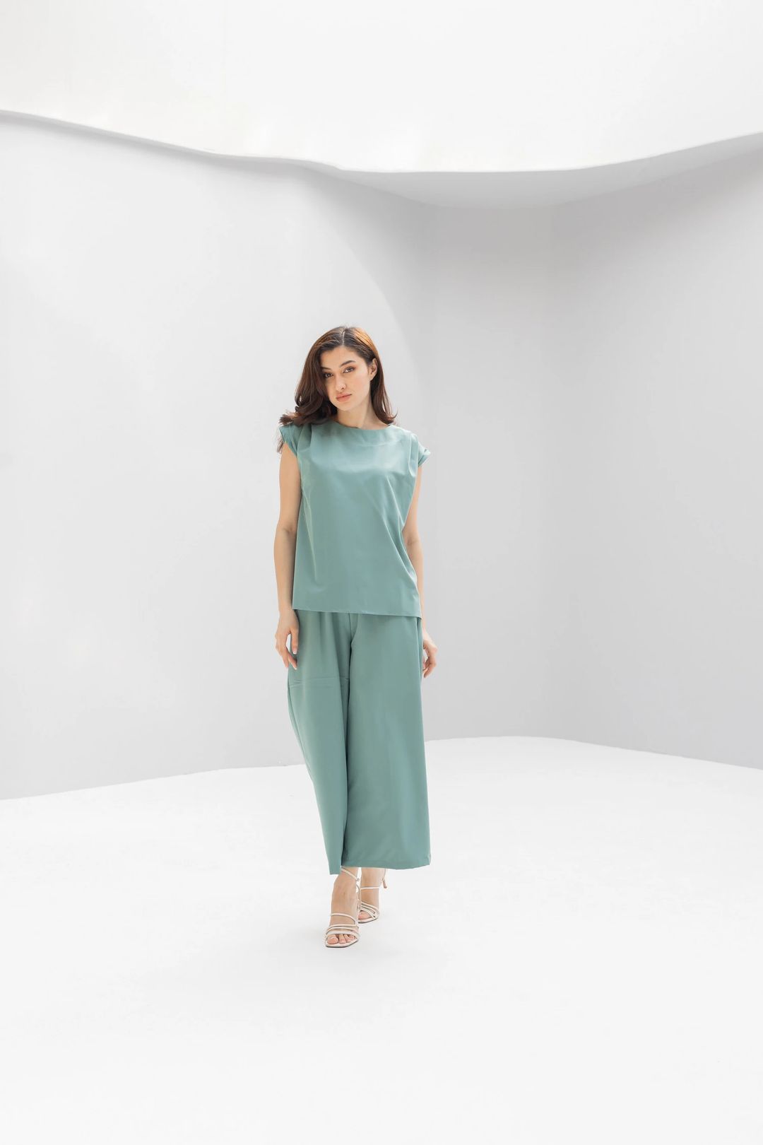 Women’s Korean Crepe Two-Piece Set – Top & Pants | P305 - 3