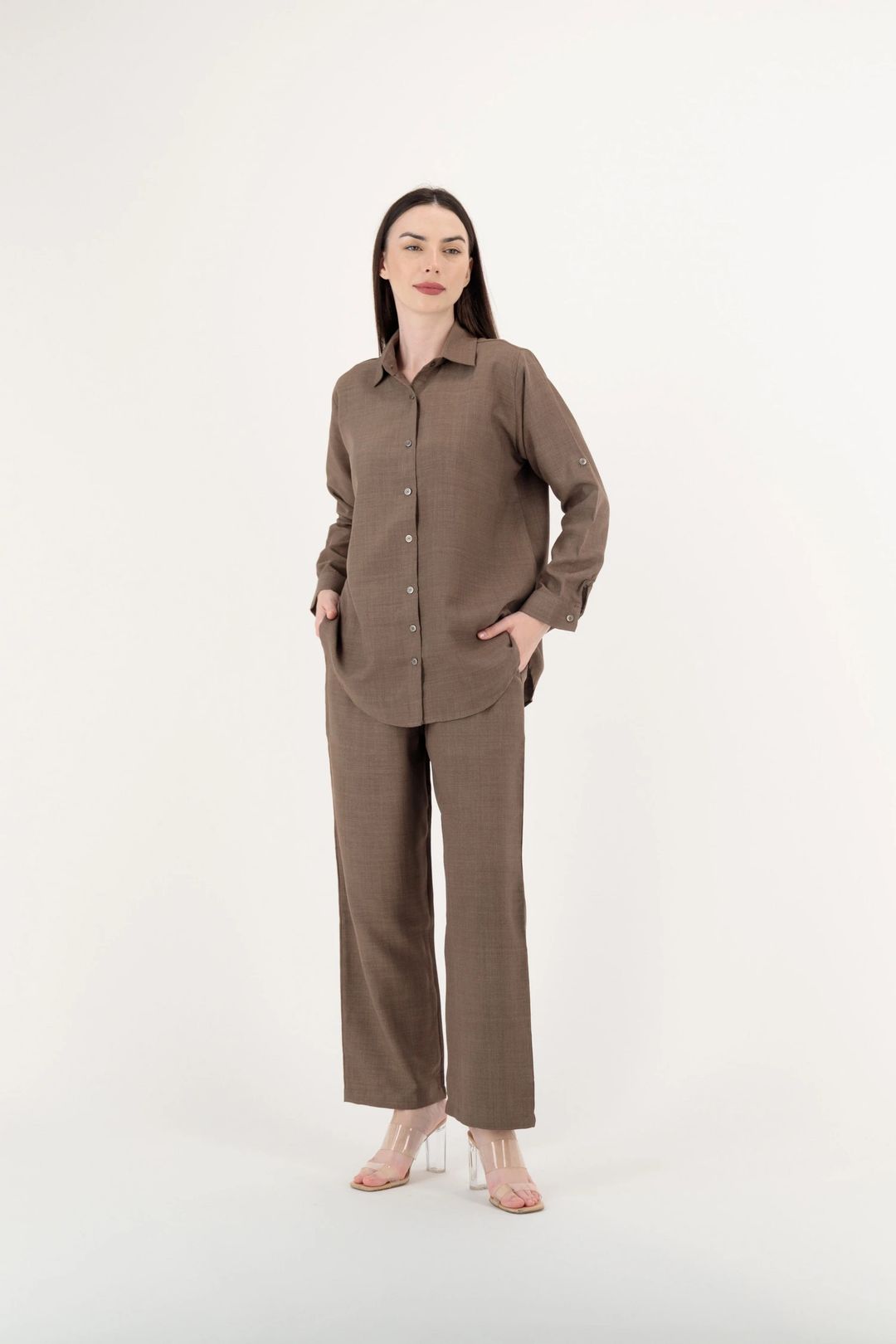 Women’s Linen Travel Set – Shirt & Pants | TR20 - 1