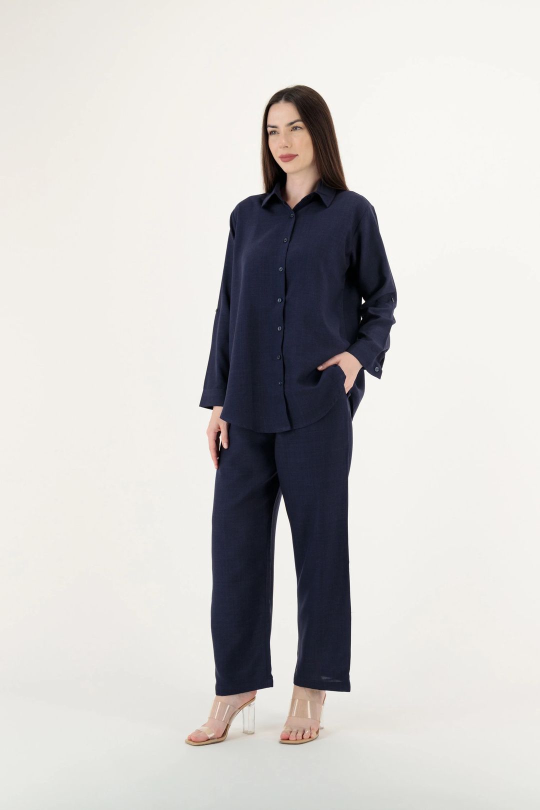 Women’s Linen Travel Set – Shirt & Pants | TR20 - 5