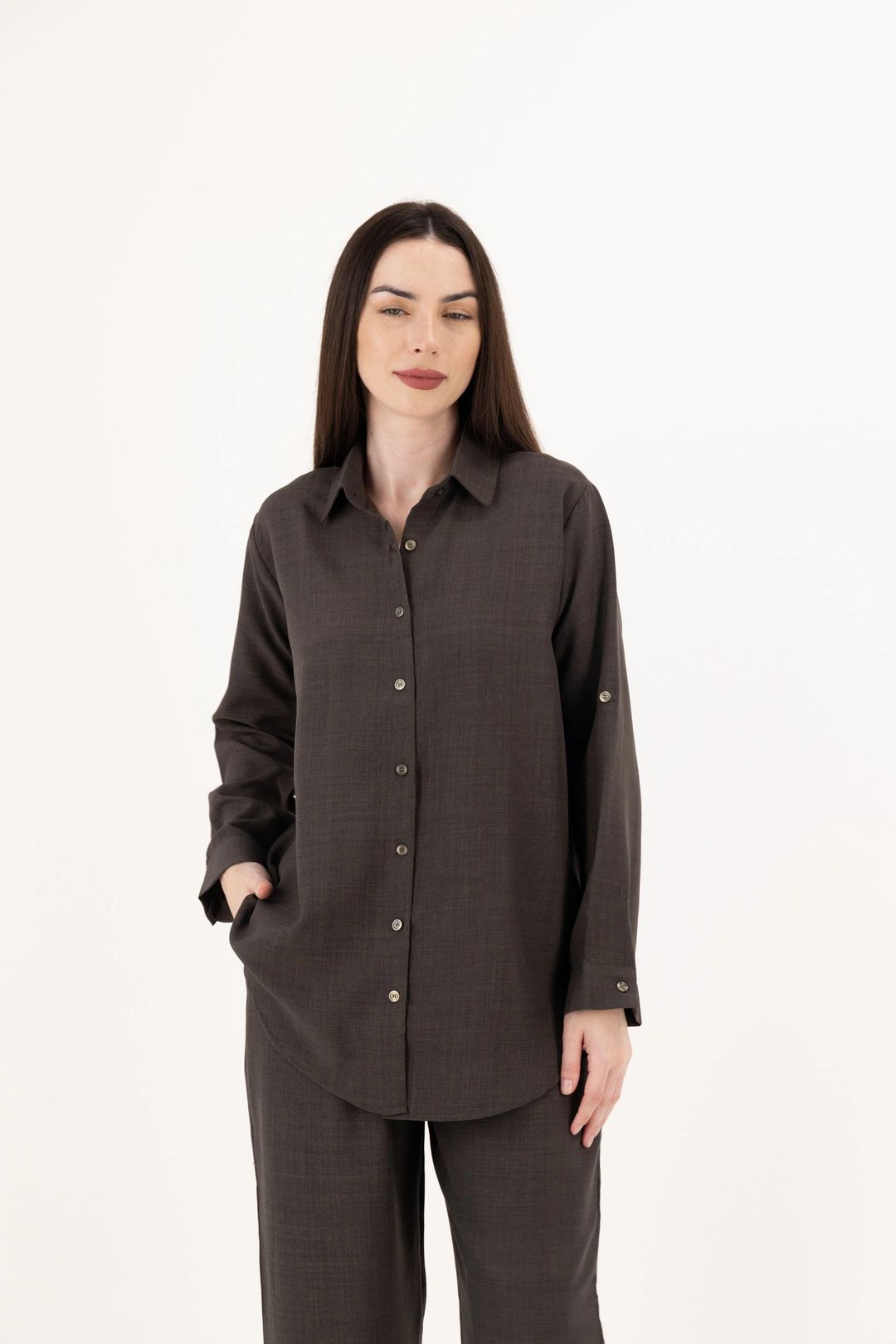 Women’s Linen Travel Set – Shirt & Pants | TR20 - 6