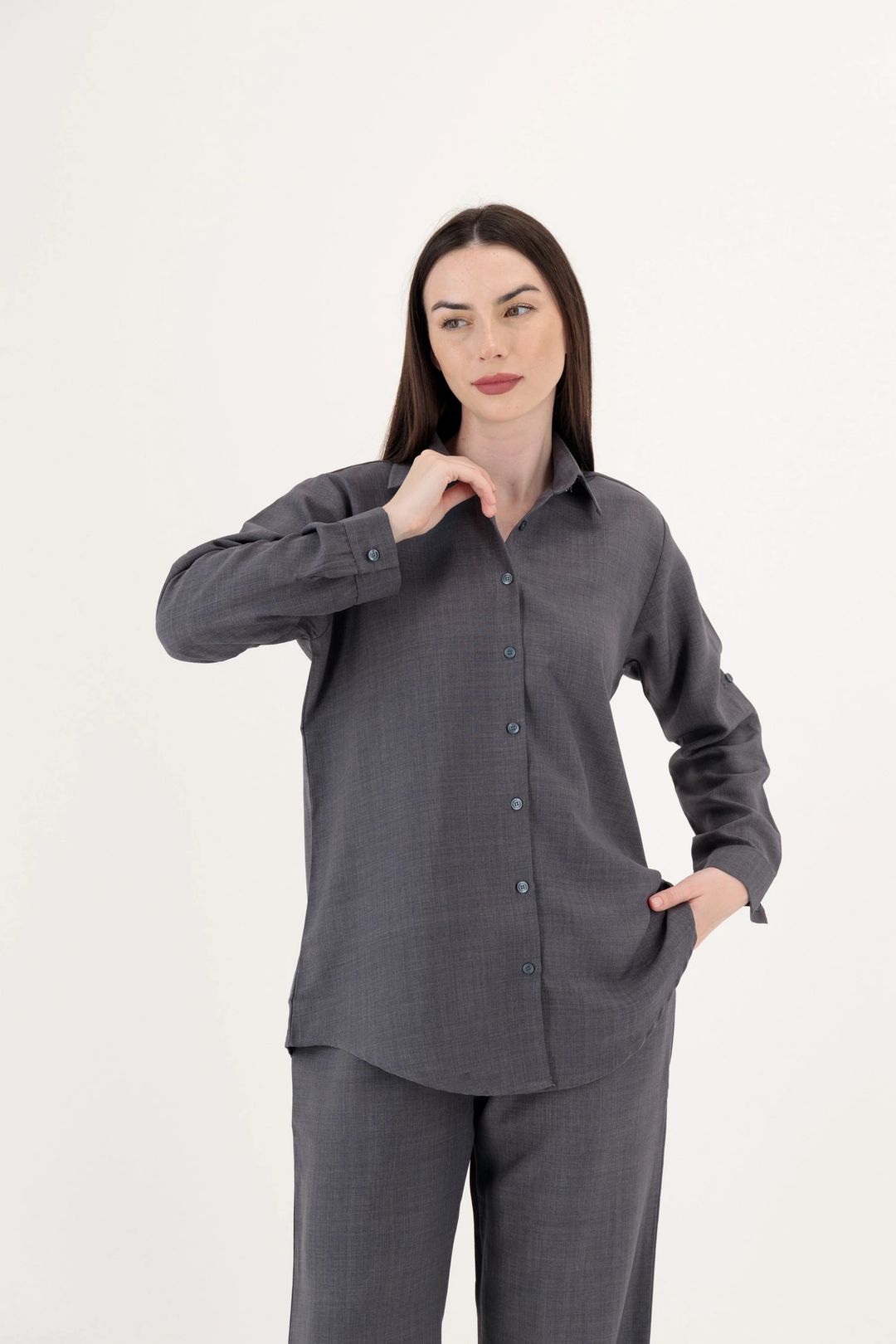 Women’s Linen Travel Set – Shirt & Pants | TR20 - 11