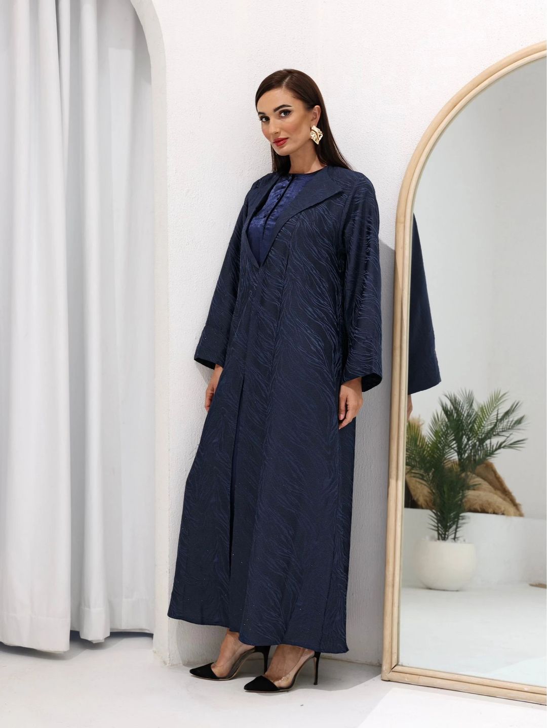 Women’s Crepe Abaya – Elegant Daily Modest Wear | WB6 - 1