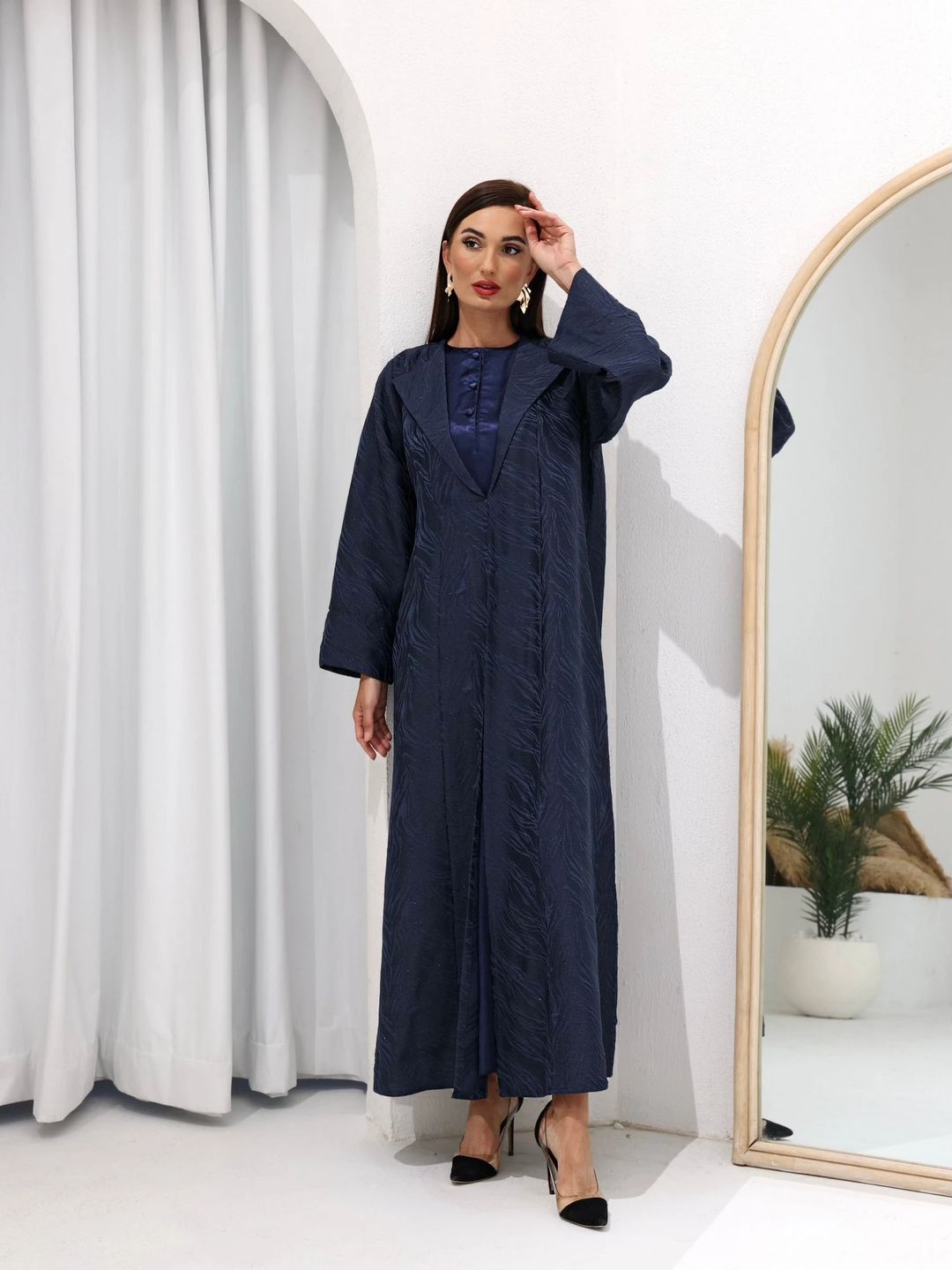 Women’s Crepe Abaya – Elegant Daily Modest Wear | WB6 - 2