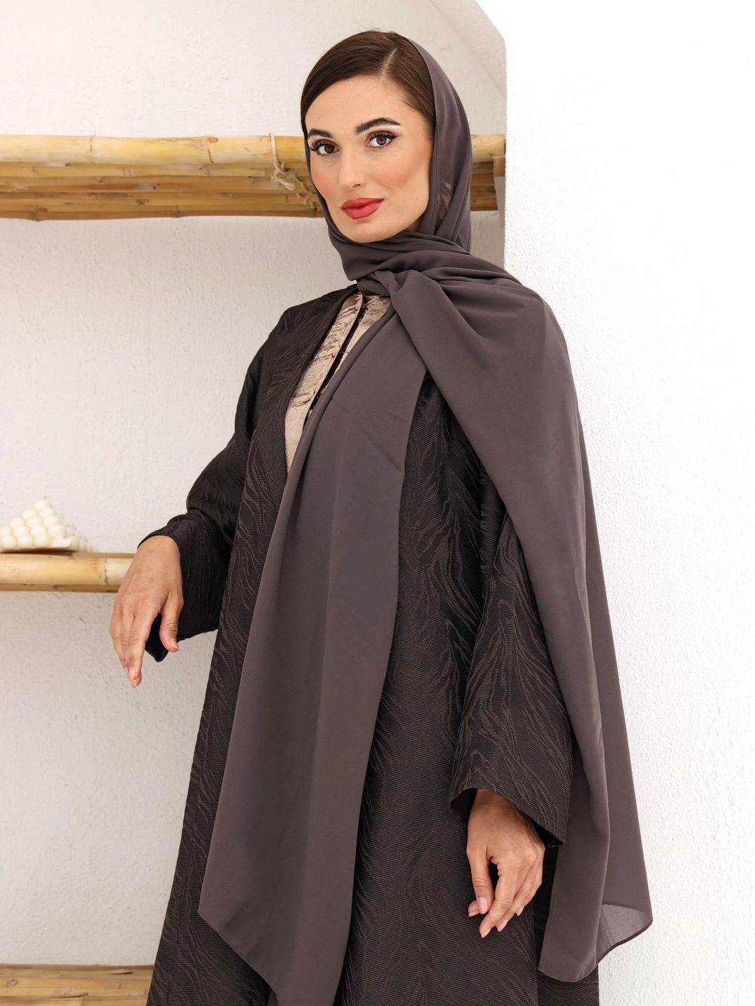 Women’s Crepe Abaya – Elegant Daily Modest Wear | WB6 - 8