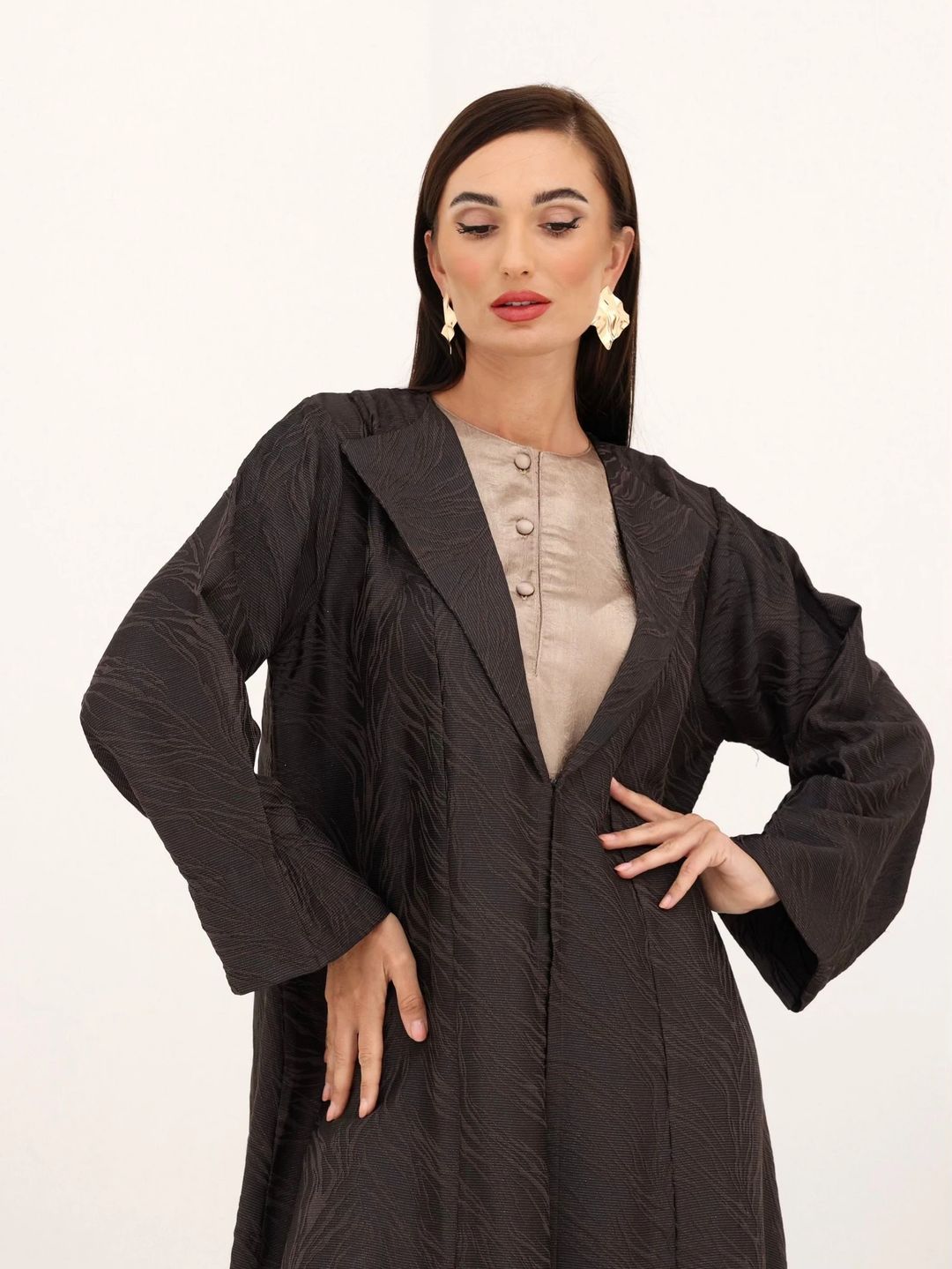 Women’s Crepe Abaya – Elegant Daily Modest Wear | WB6 - 13