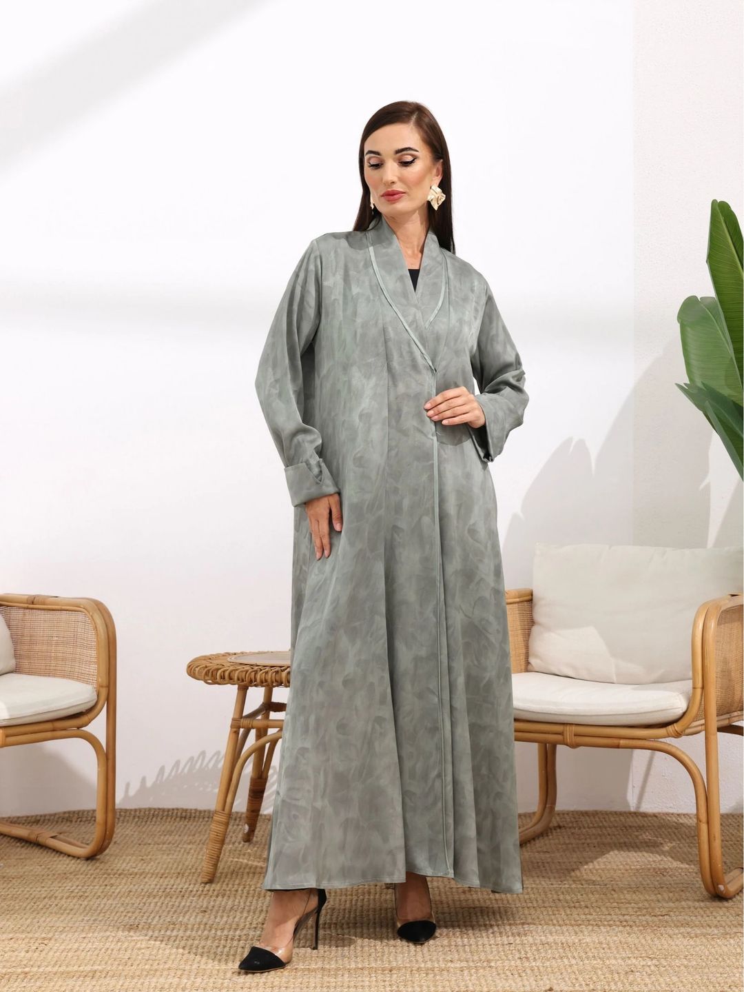 عباية نسائية يومية أنيقة – تصميم محتشم | WB4 - 18