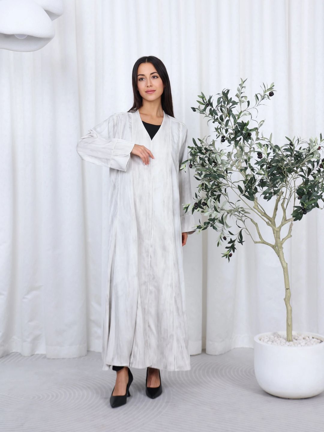 عباية نسائية يومية أنيقة – تصميم محتشم | WB70 - 1
