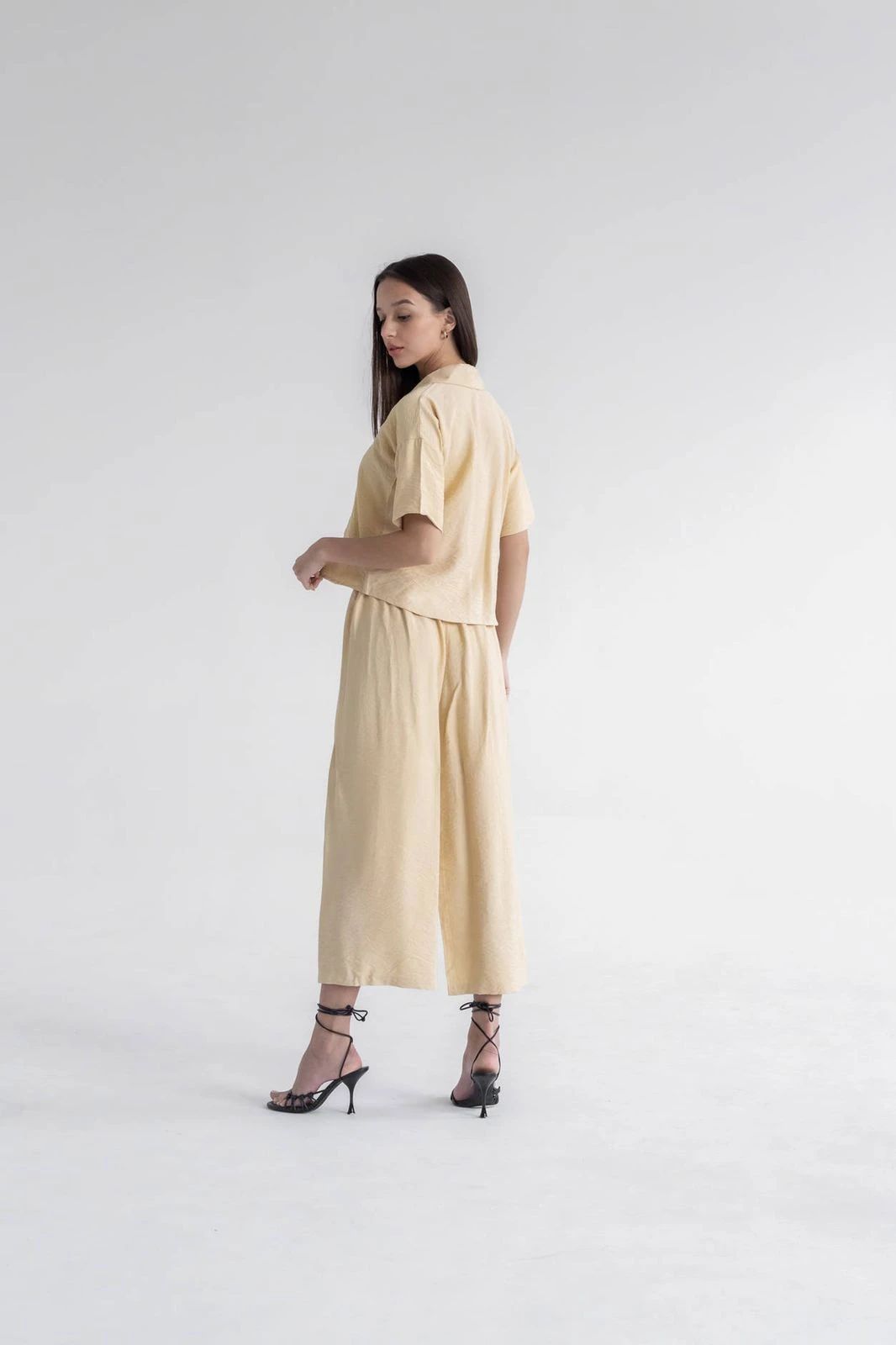 Women’s Linen Two-Piece Set – Relaxed Modest Fit | L430 - 5