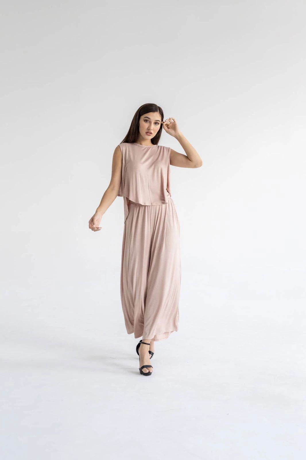 Women’s Cotton Stretch Two-Piece Set – Comfortable Daily Wear | GT101 - 15