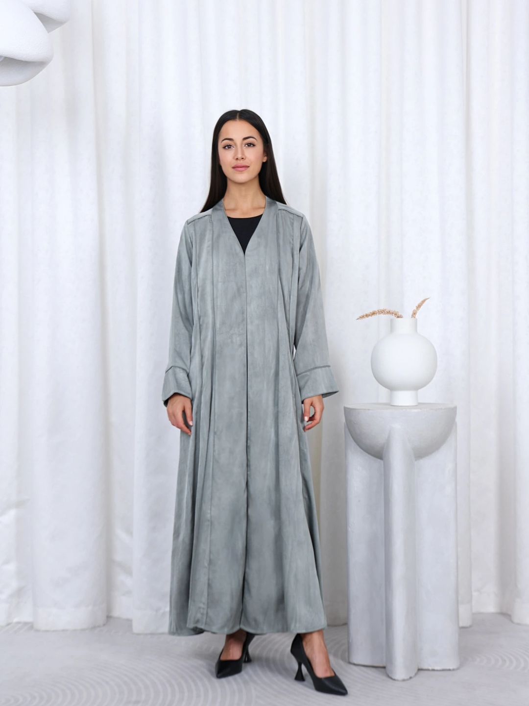 عباية نسائية يومية أنيقة – تصميم محتشم | WB70 - 16