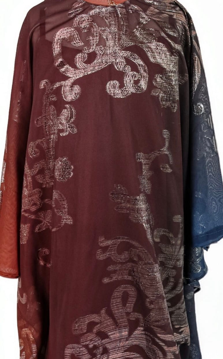 Gradient Clipped Jacquard Chiffon - 3