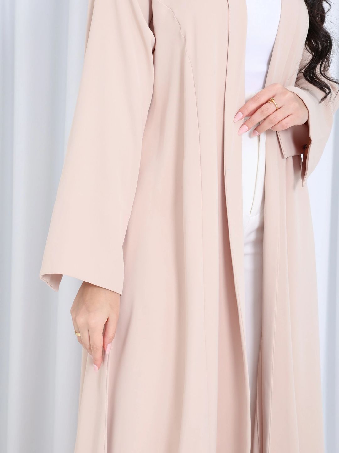 Lilas abaya ( beige ) - 2