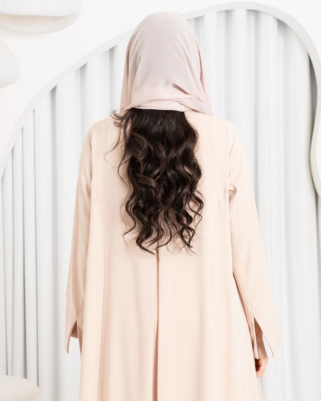 Lilas abaya ( beige ) - 3