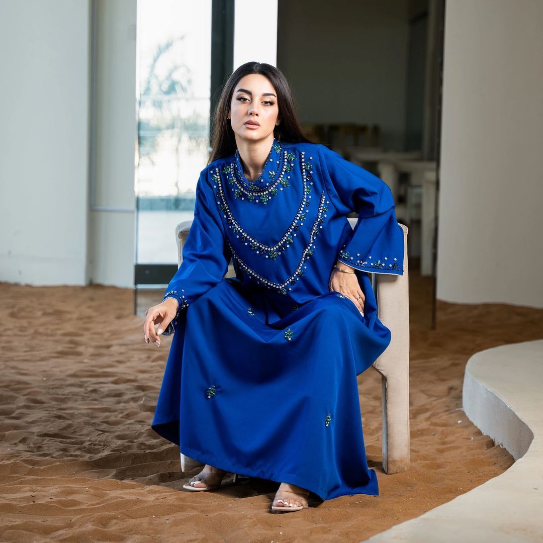Blue Beaded Kaftan - 2