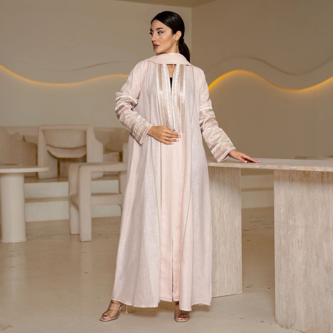 PINK SAUDI ABAYA - 2