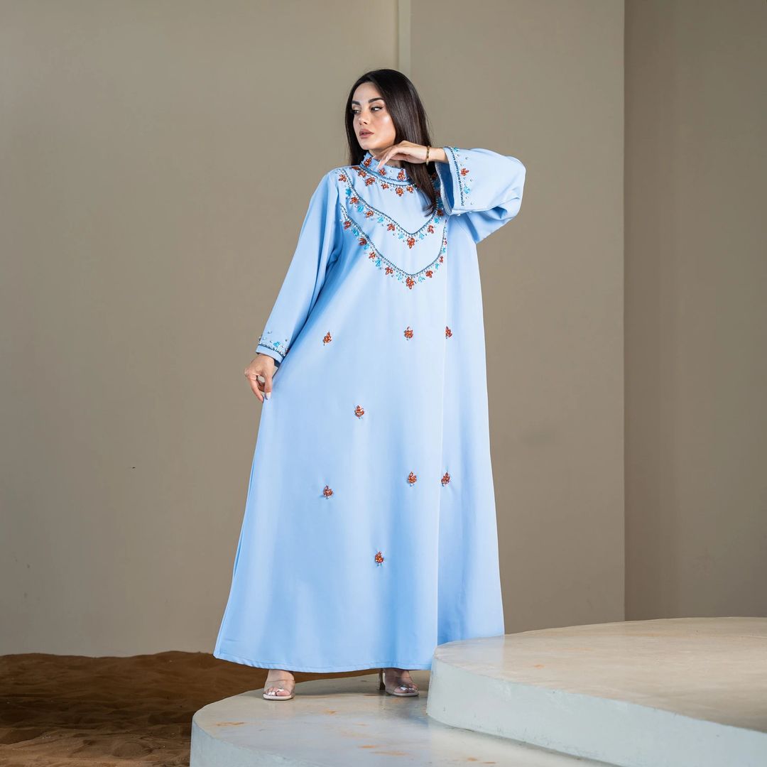 SKY BLUE Kaftan - 3