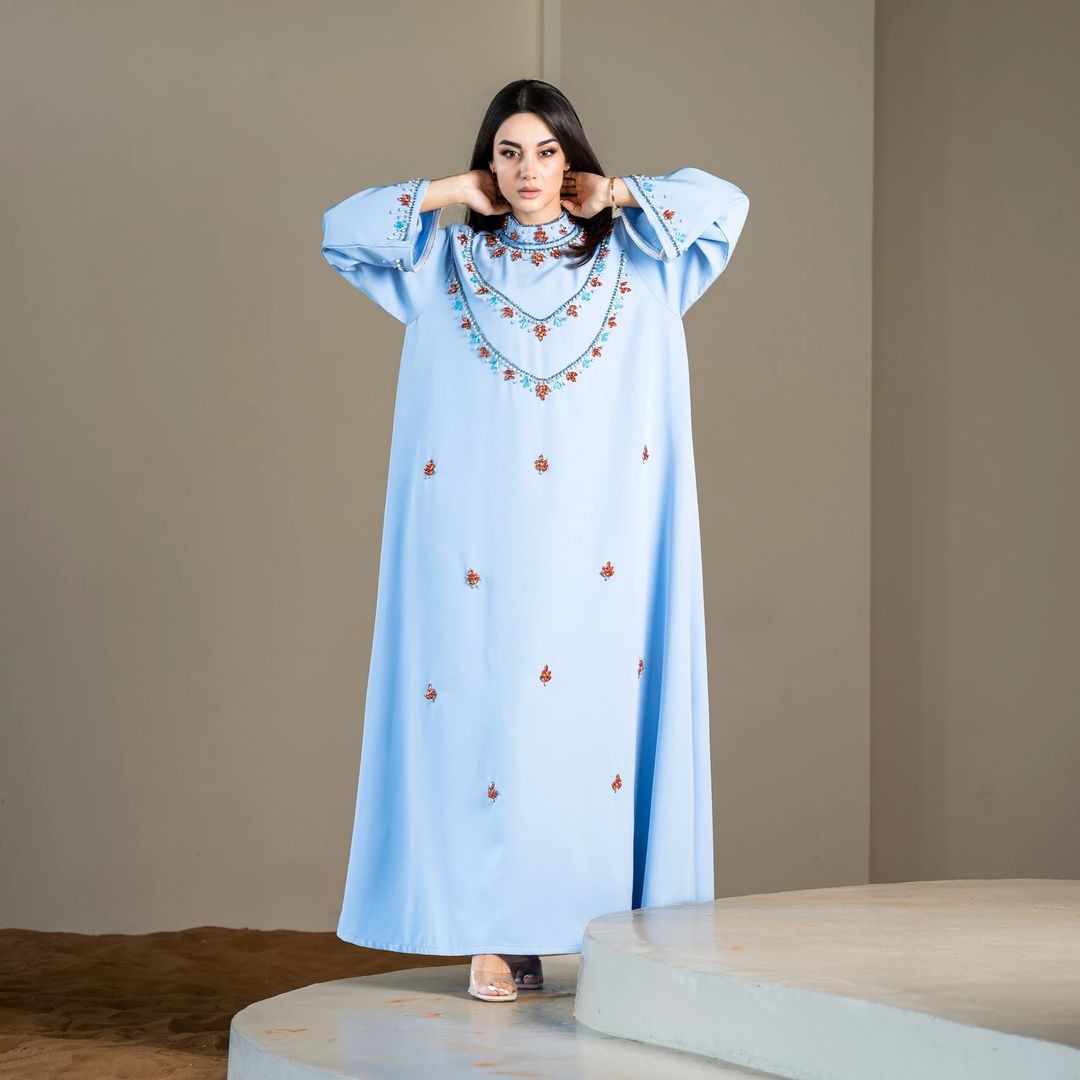 SKY BLUE Kaftan - 5