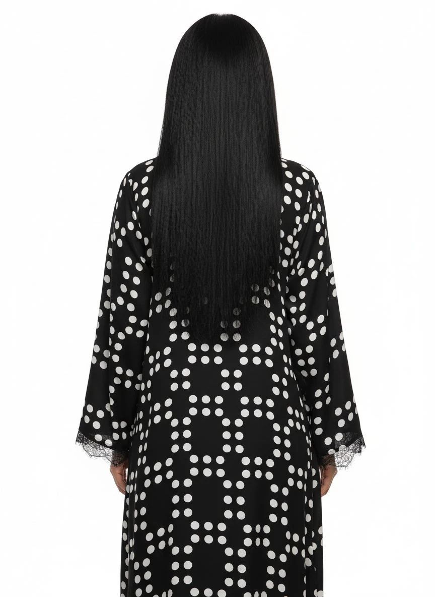 Polka Dots Abaya - 5