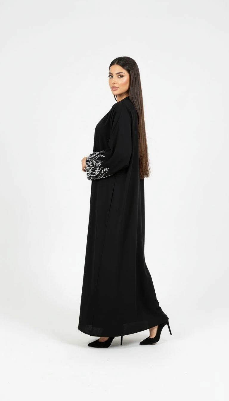 Pink Bunny Basic Abaya.01 - 4