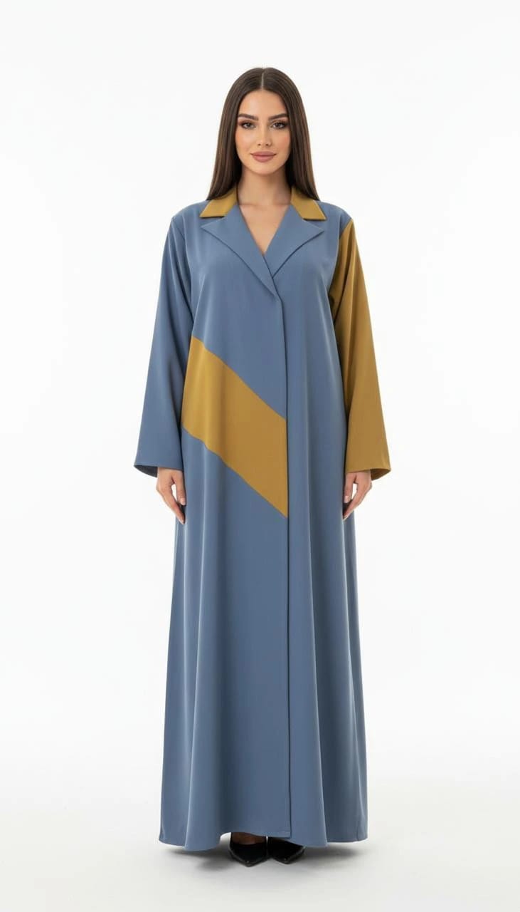 Blue/Yellow Abaya - 2