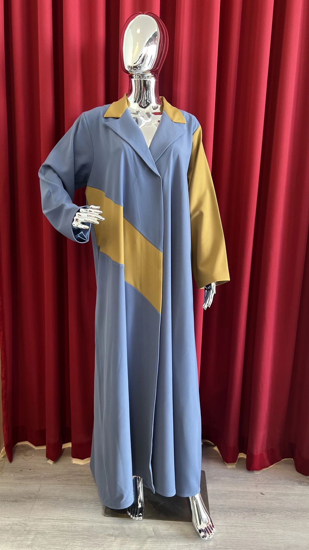 Blue/Yellow Abaya - 5