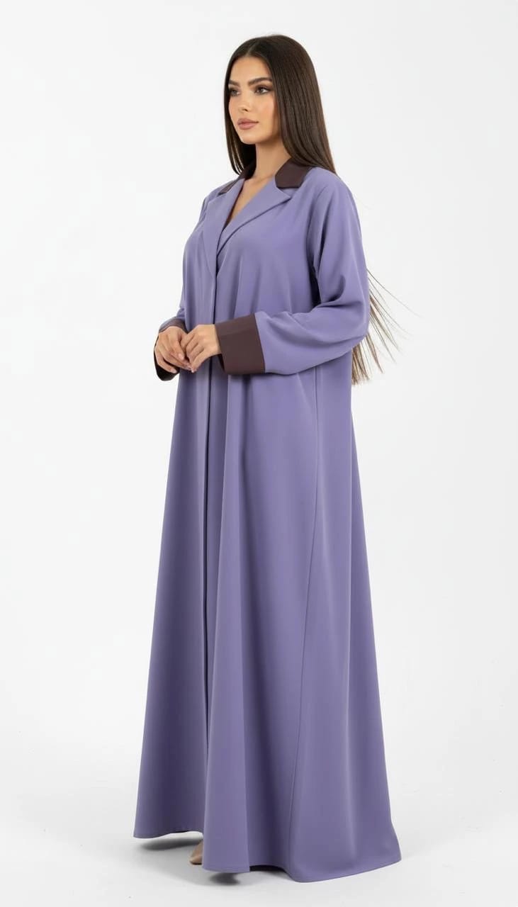 Lavender/Grapes Abaya - 3
