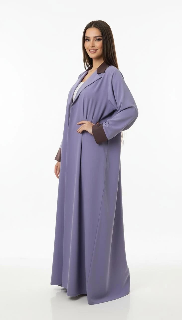 Lavender/Grapes Abaya - 4