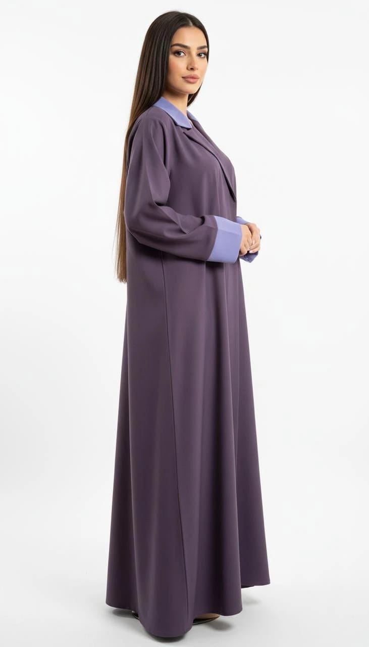 Grapes/Lavender Abaya - 4