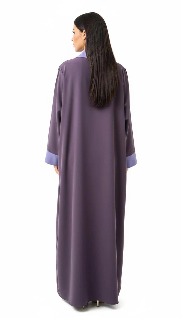 Grapes/Lavender Abaya - 5