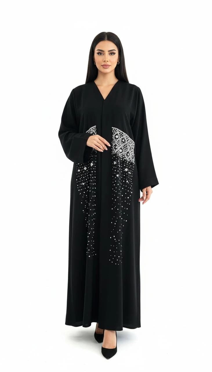 Luxury Black Abaya 3 - 2