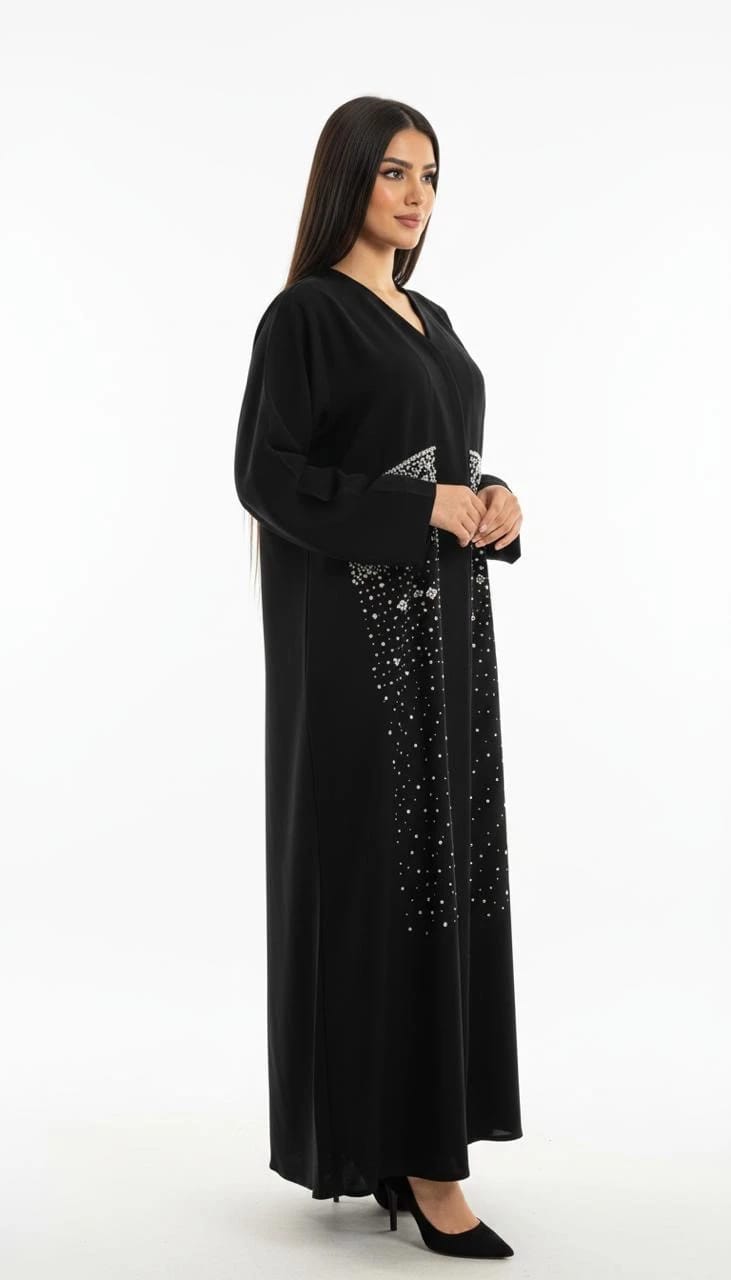 Luxury Black Abaya 3 - 3