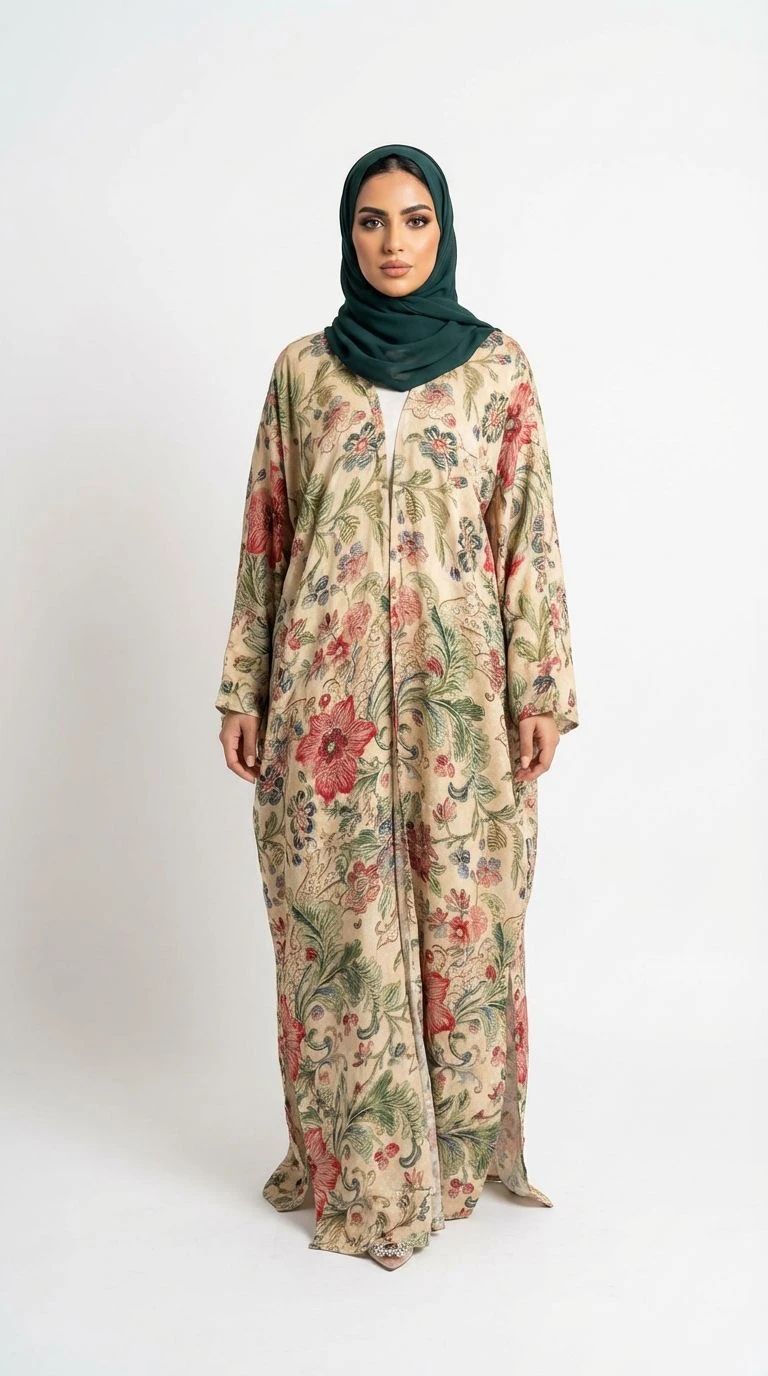 Summer Printed Abaya 01 - 2