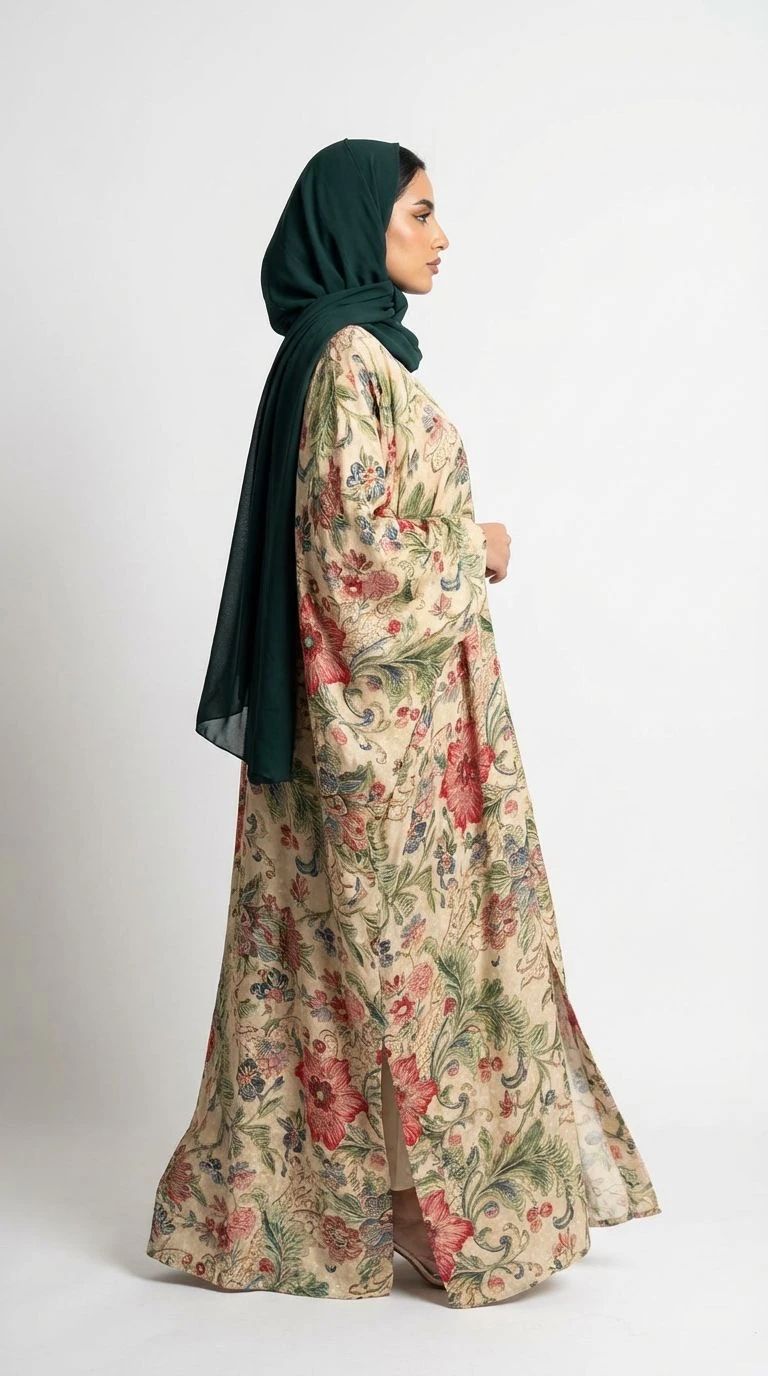 Summer Printed Abaya 01 - 3