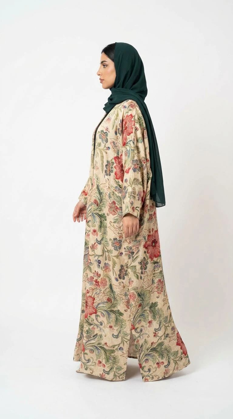 Summer Printed Abaya 01 - 4