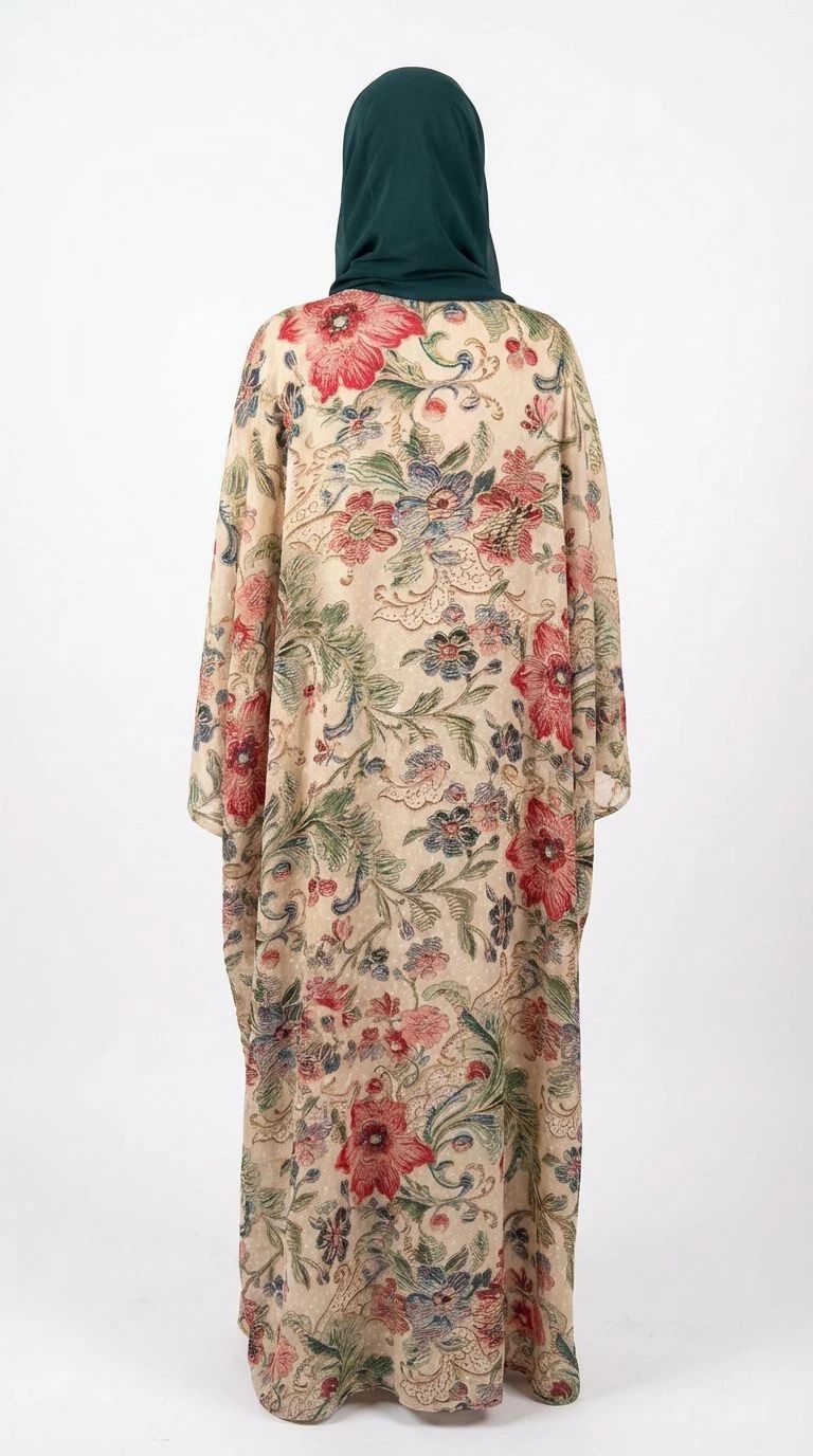 Summer Printed Abaya 01 - 5