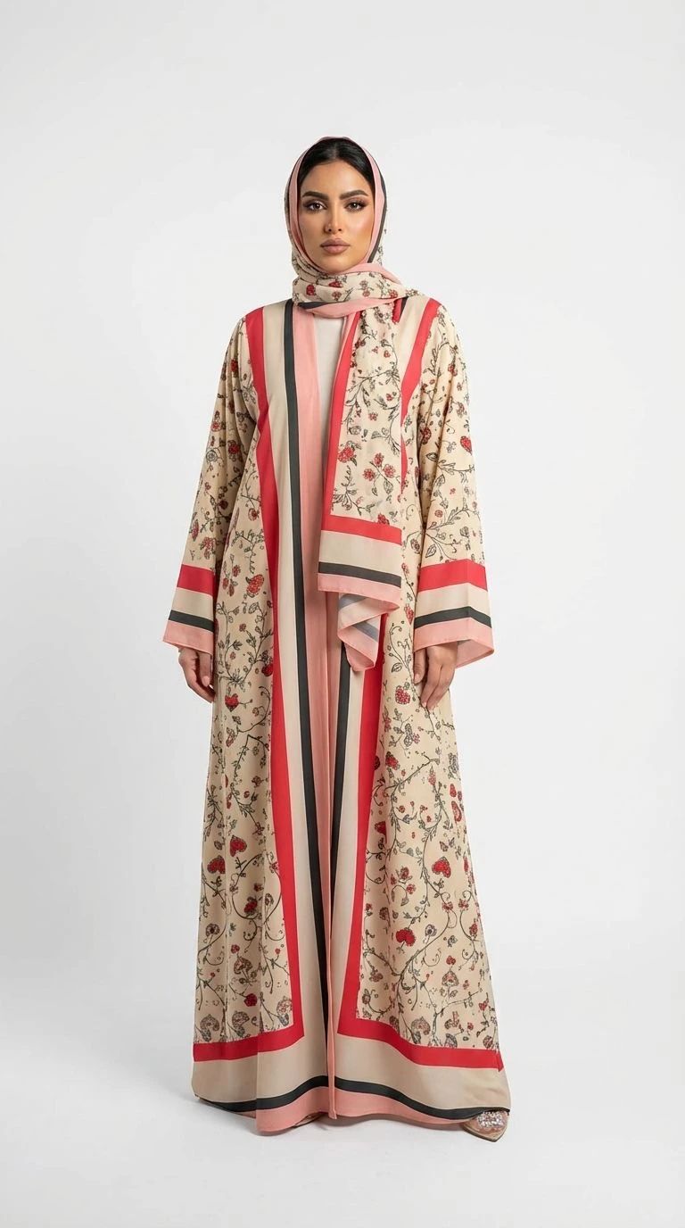 Summer Printed Abaya 02 - 2