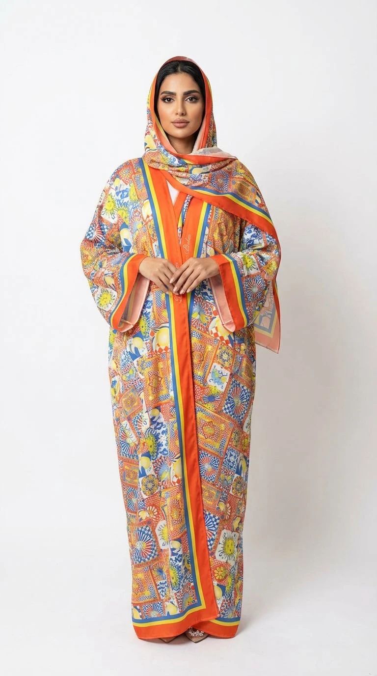Summer Printed Abaya 03 - 2
