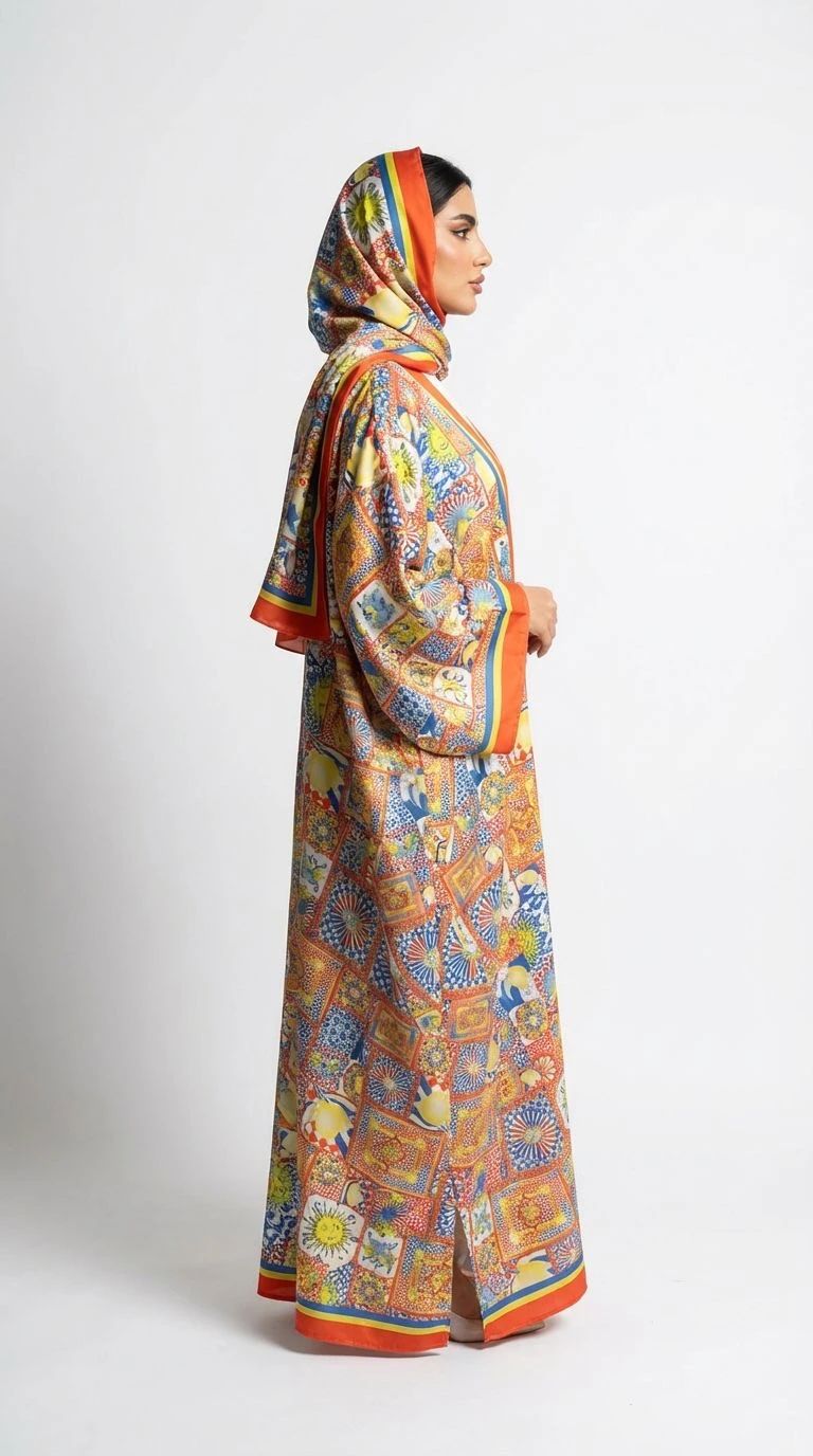 Summer Printed Abaya 03 - 3