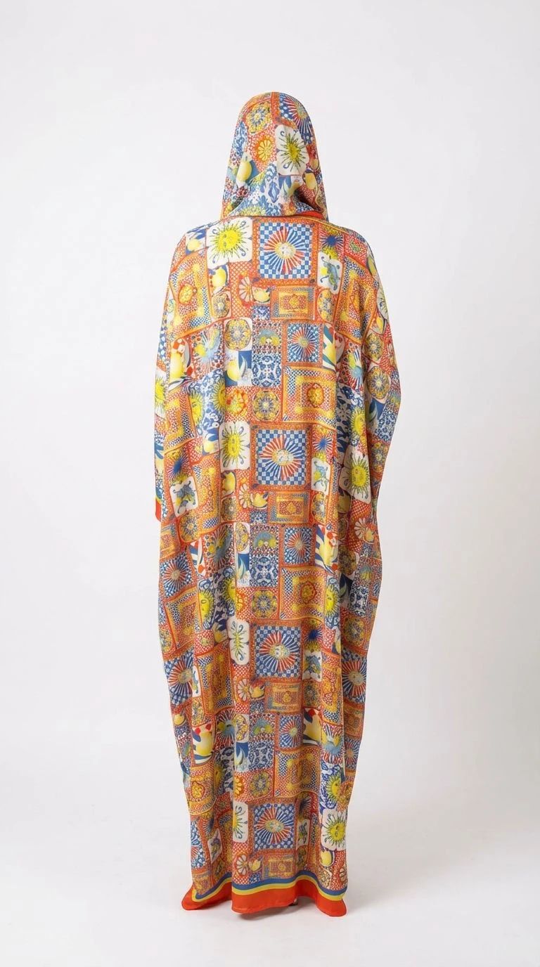 Summer Printed Abaya 03 - 4