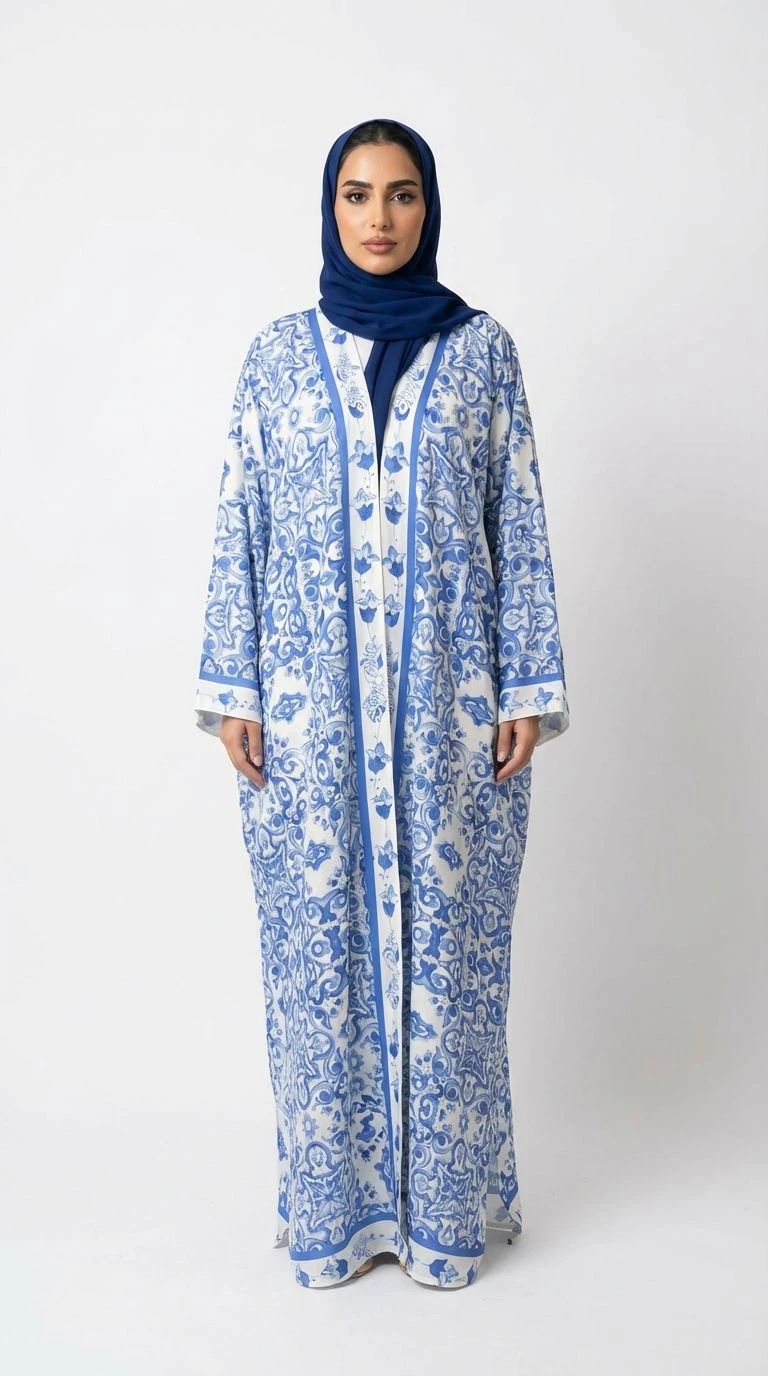 Summer Printed Abaya 04 - 2
