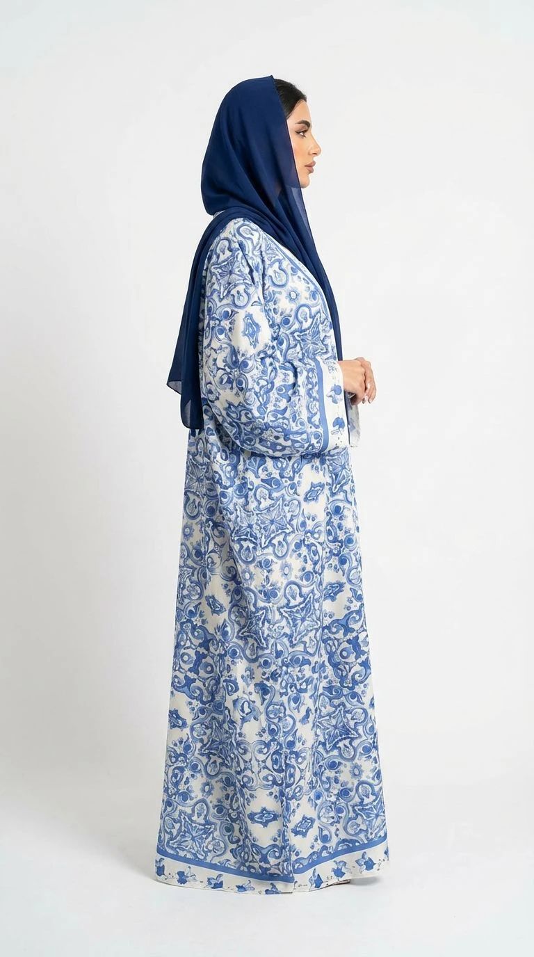 Summer Printed Abaya 04 - 3
