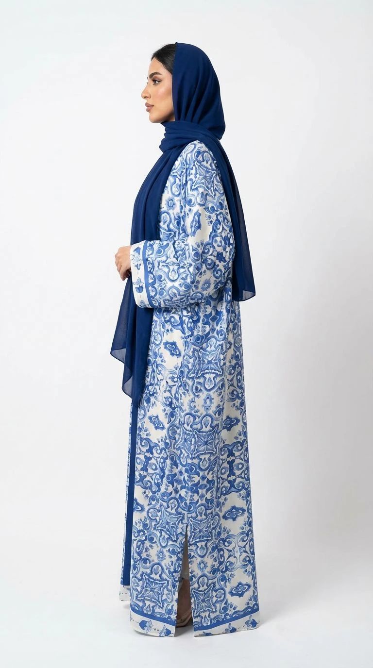 Summer Printed Abaya 04 - 4
